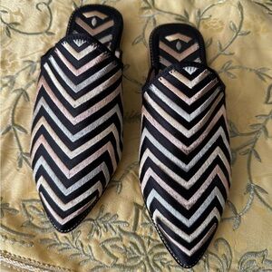 Chevron Patterned Moroccan hand made Women's Slip-On Shoes